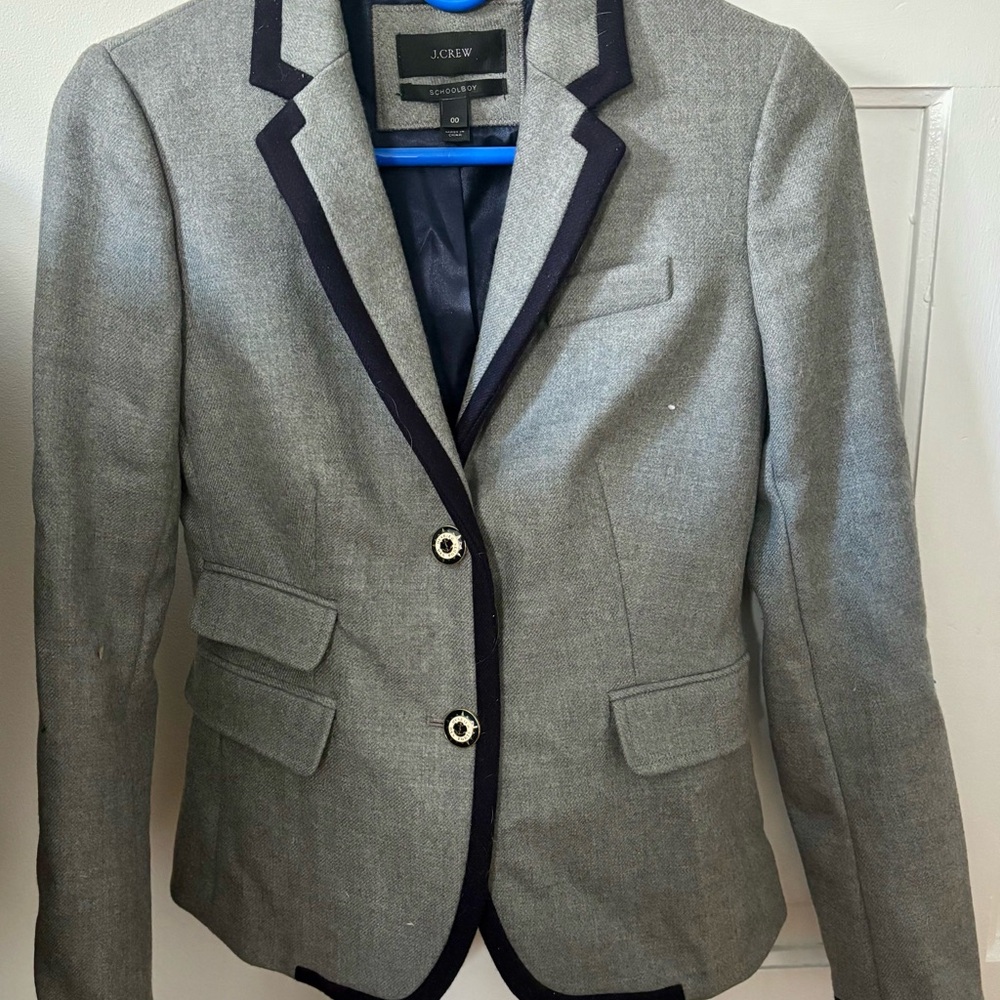 NWOT J.Crew Schoolboy Blazer XXS 00 Wool Tailored Classic Preppy Career Jacket - Picture 3 of 8
